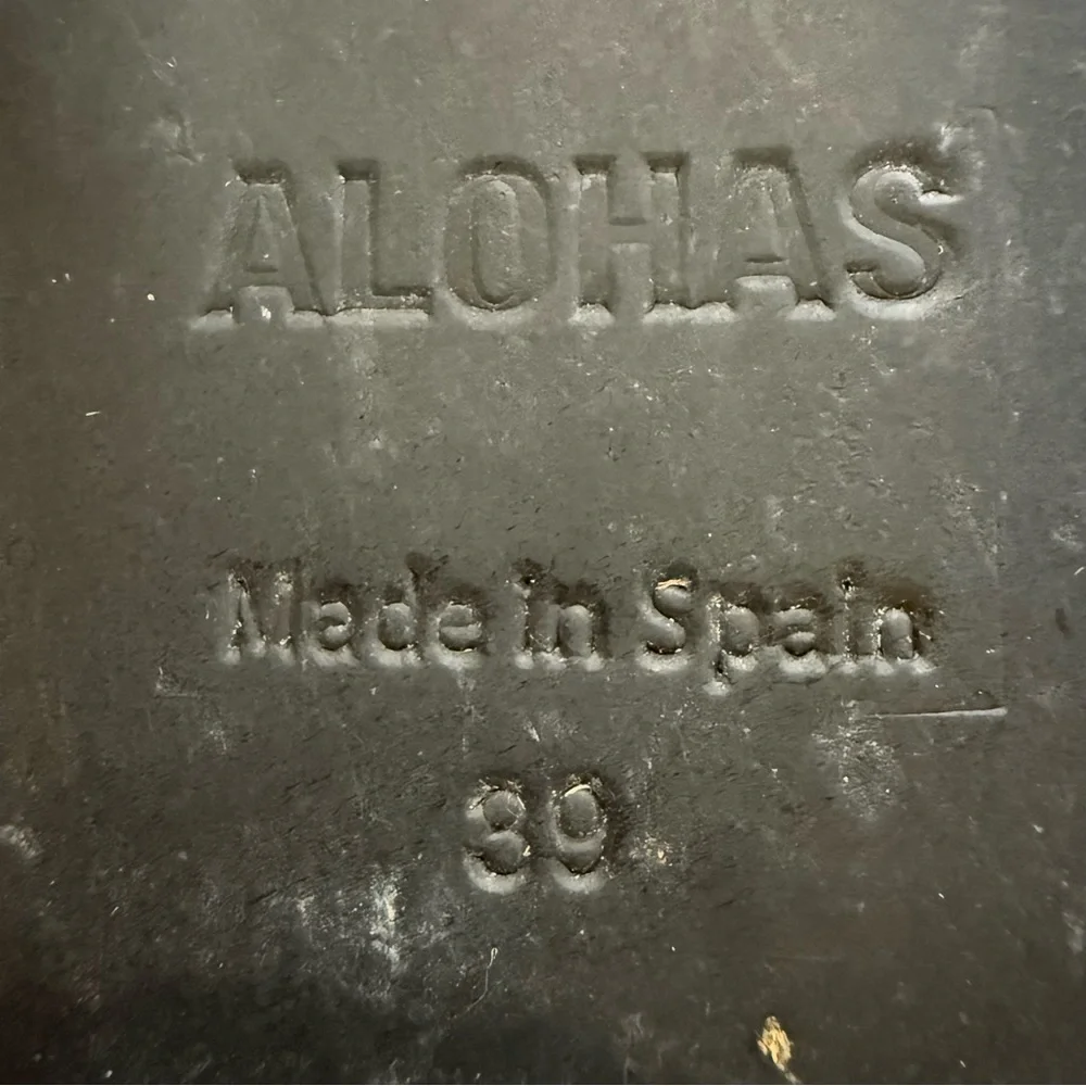 Alohas Sway Black Leather Ballet Flats - Picture 8 of 8